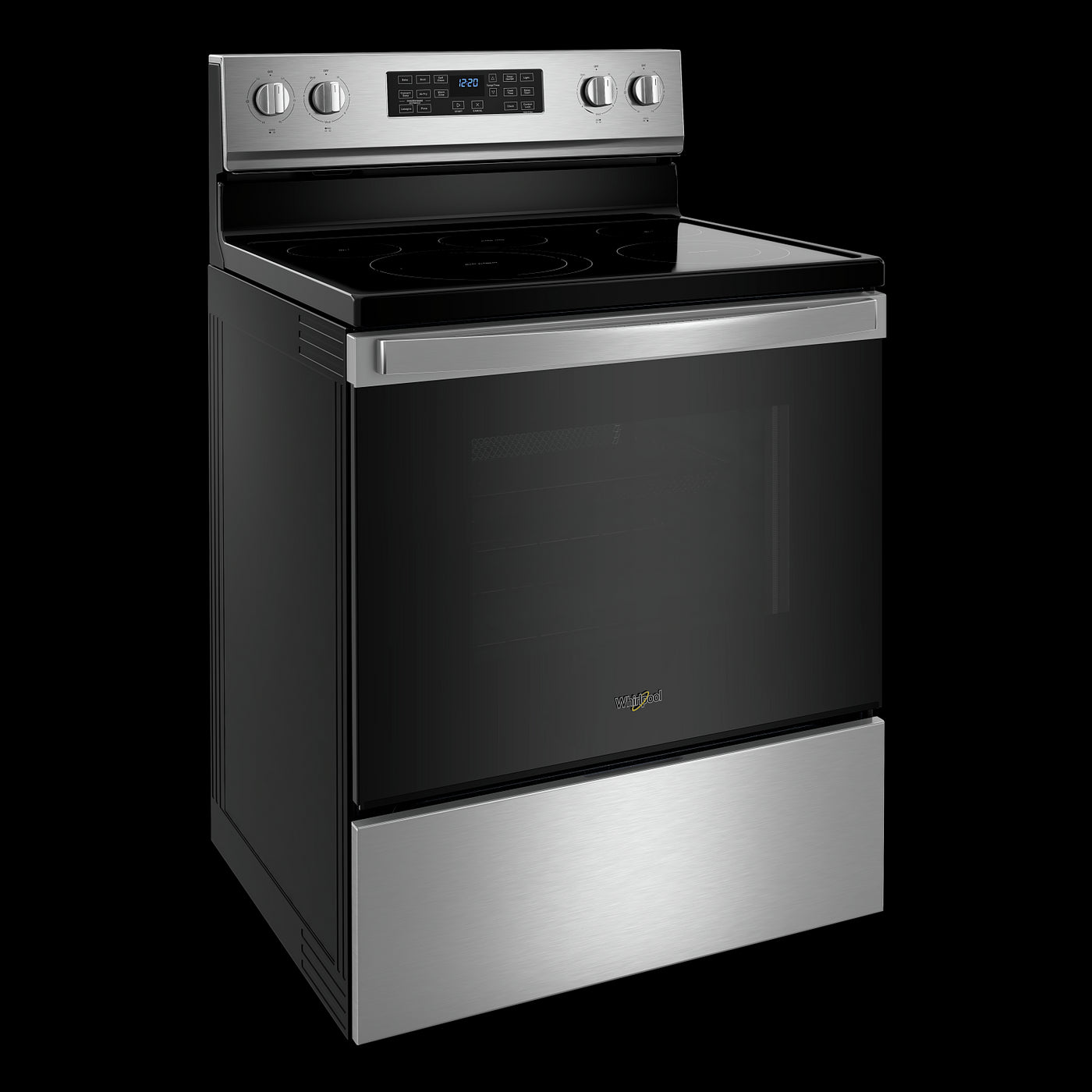 Whirlpool Fingerprint Resistant Stainless Steel 30" 5-in-1 Range with AirFry (5.3 Cu Ft) - YWFE550S0LZ