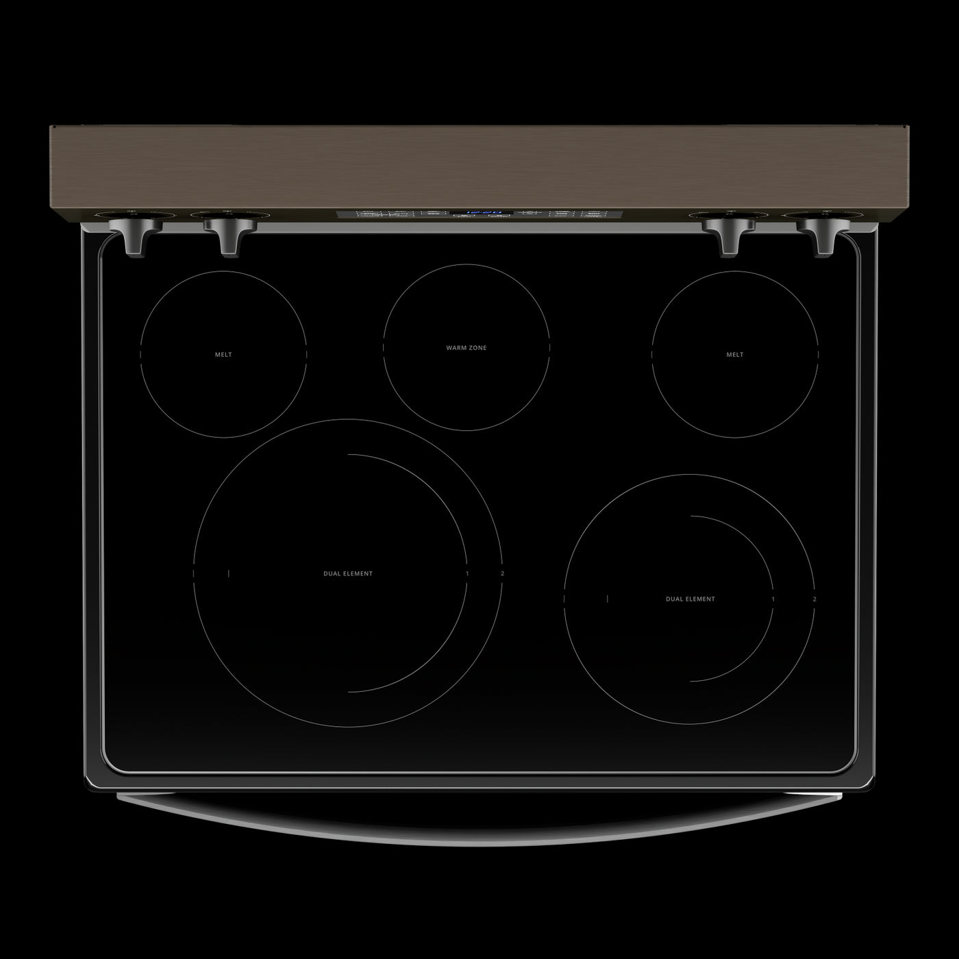 Whirlpool Black Stainless 30" 5-in-1 Range with AirFry (5.3 Cu Ft) - YWFE550S0LV