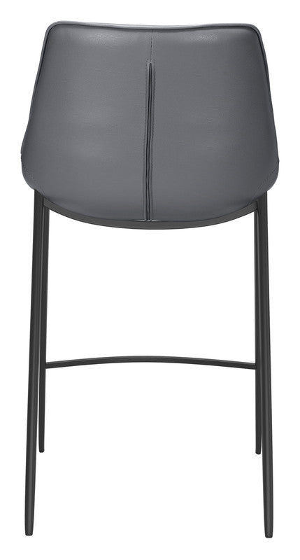 Teglberg Counter Height Stool - Dark Grey/Black - Set of 2