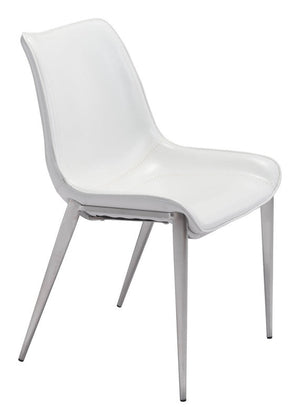 Teglberg Dining Chair - White/Silver - Set of 2