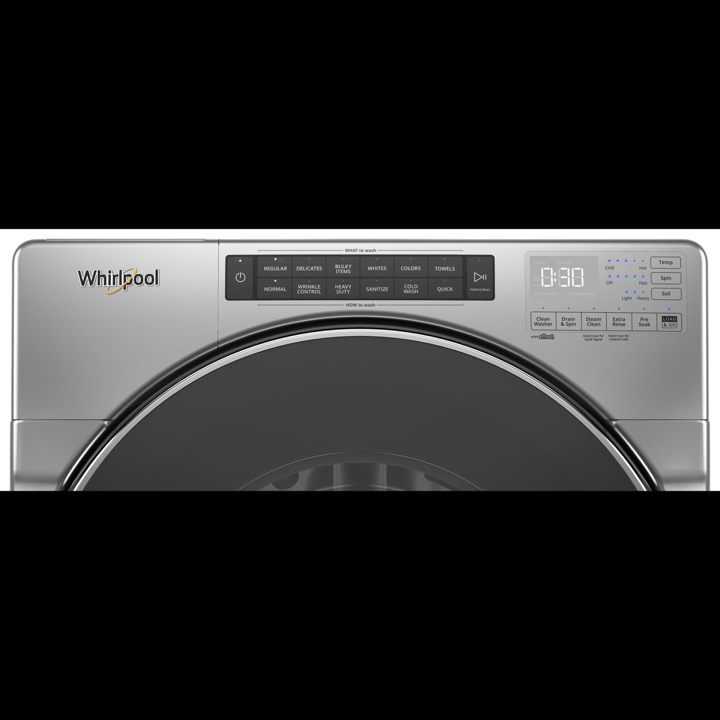 Whirlpool Chrome Shadow Front Load Washer (5.8 cu.ft.) - WFW8620HC