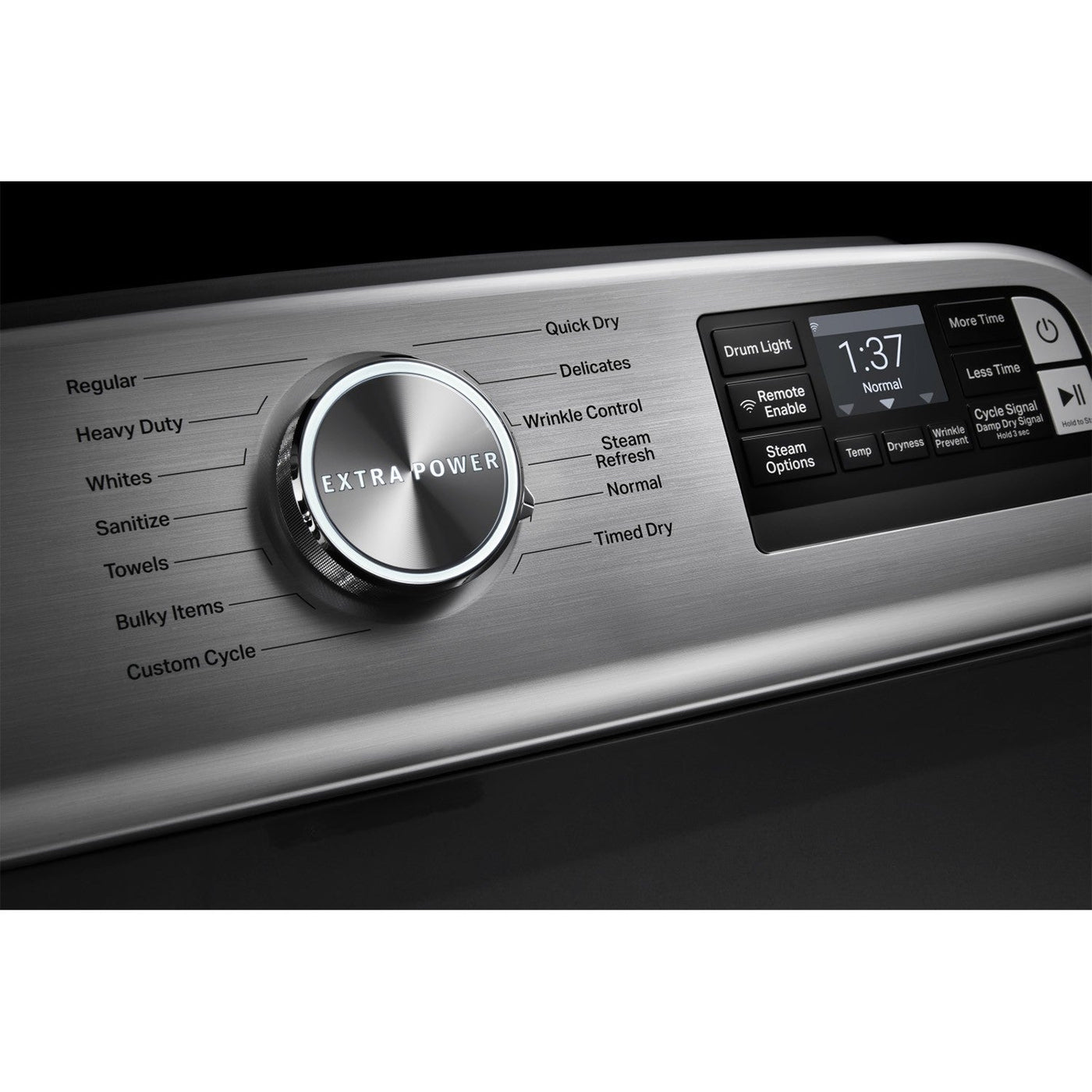 Maytag Metallic Slate Smart Gas Dryer with Steam (7.4 cu.ft.) - MGD7230HC