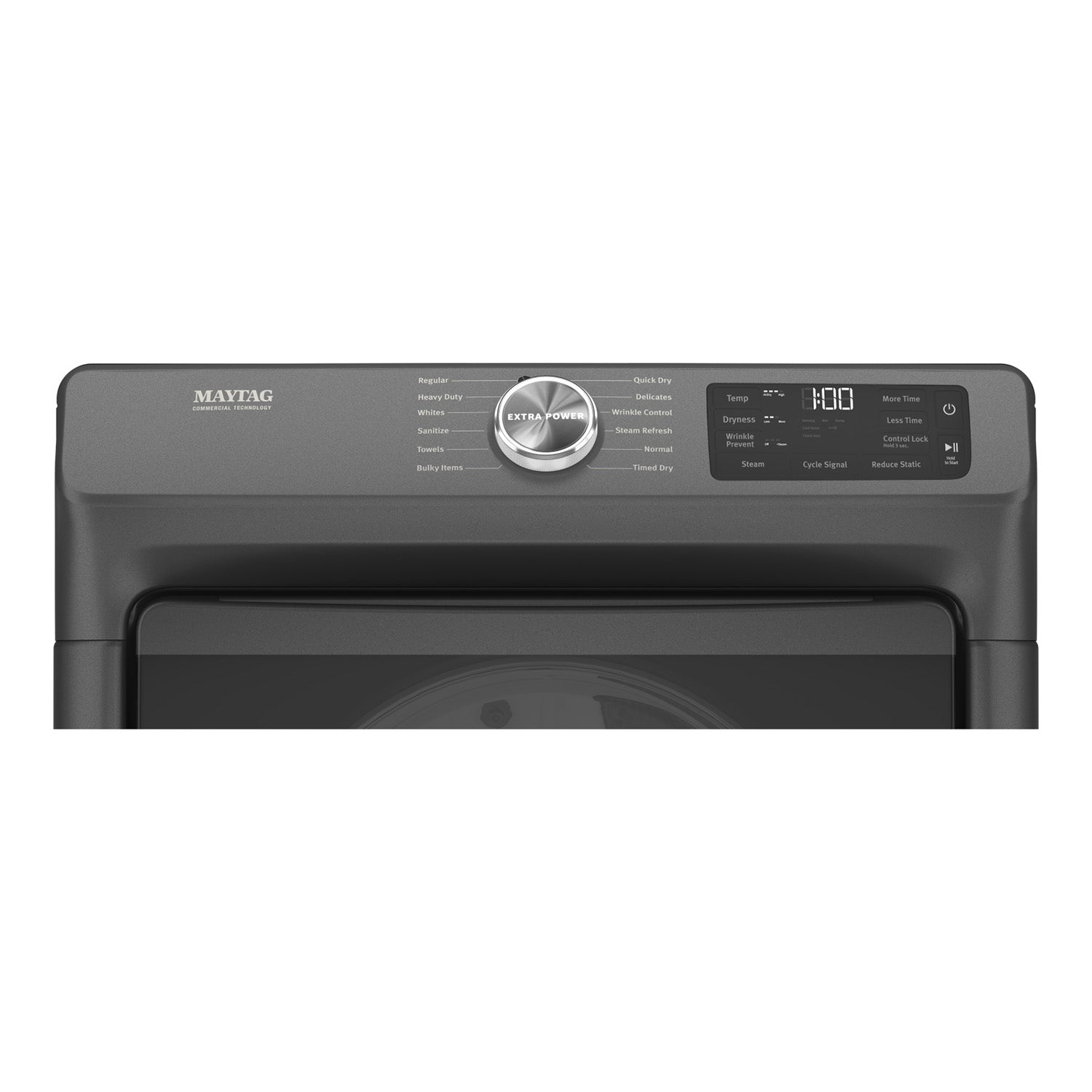 Maytag Volcano Black Front-Load Washer (5.2 cu. ft.) & Electric Dryer (7.3 cu. ft.) - MHW5630MBK/YMED6630MBK