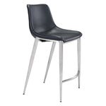 Teglberg Counter Height Stool - Black/Silver - Set of 2