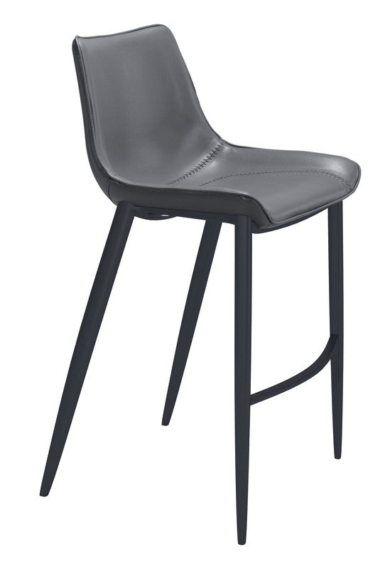 Teglberg Bar Height Stool - Dark Grey/Black - Set of 2