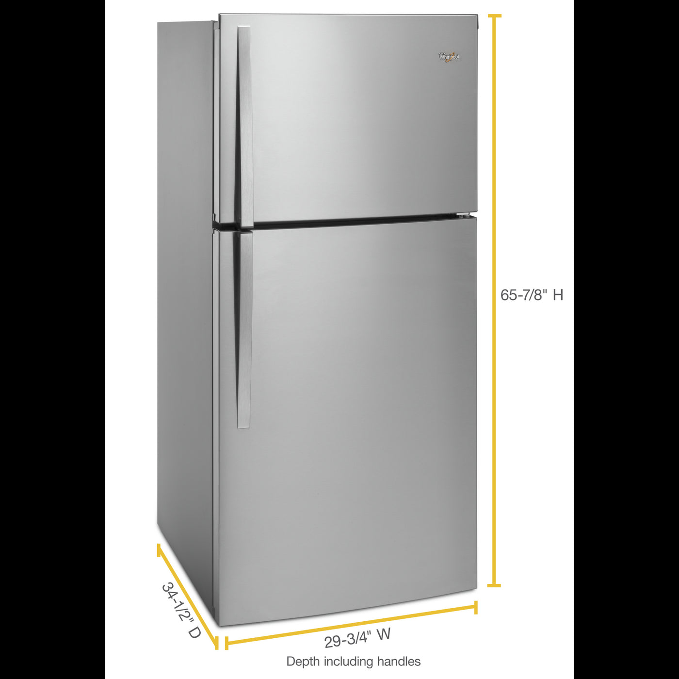 Whirlpool Stainless Steel Top-Freezer Refrigerator (19.2 Cu. Ft.) - WRT549SZDM