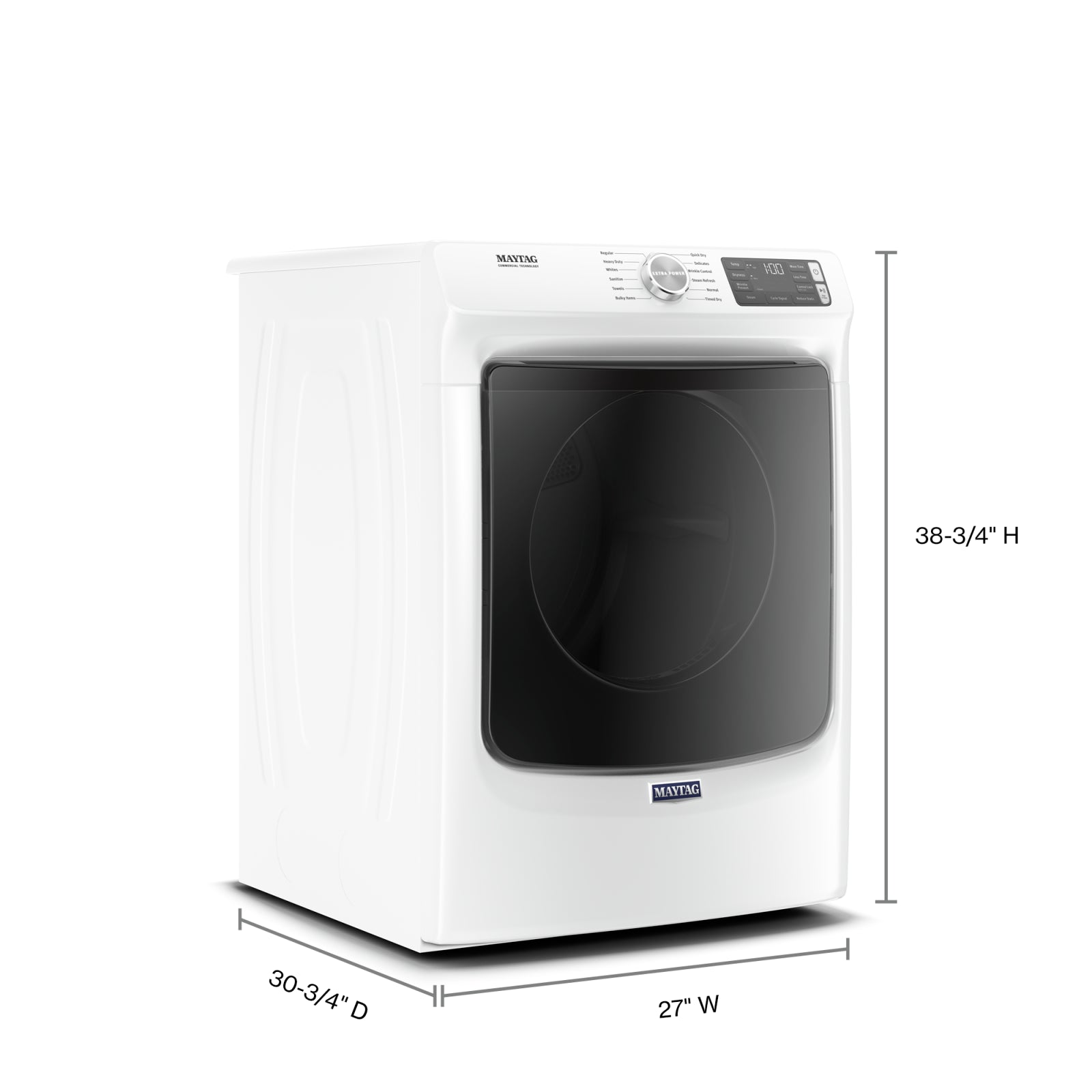 Maytag White Gas Dryer (7.3 Cu. Ft.) - MGD6630HW
