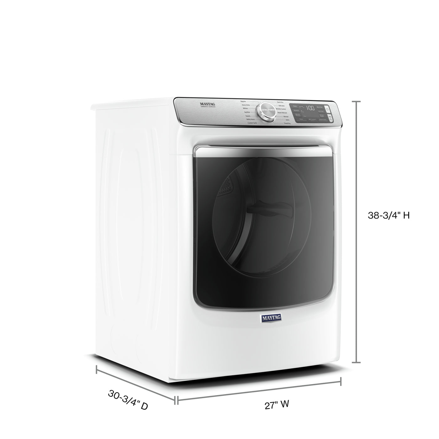 Maytag White Gas Dryer (7.3 Cu. Ft.) - MGD8630HW