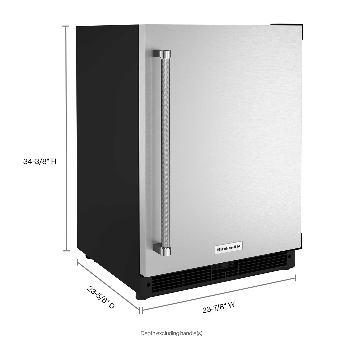 KitchenAid Stainless Steel Under-Counter Refrigerator (5.0 cu. ft.) - KURR114KSB