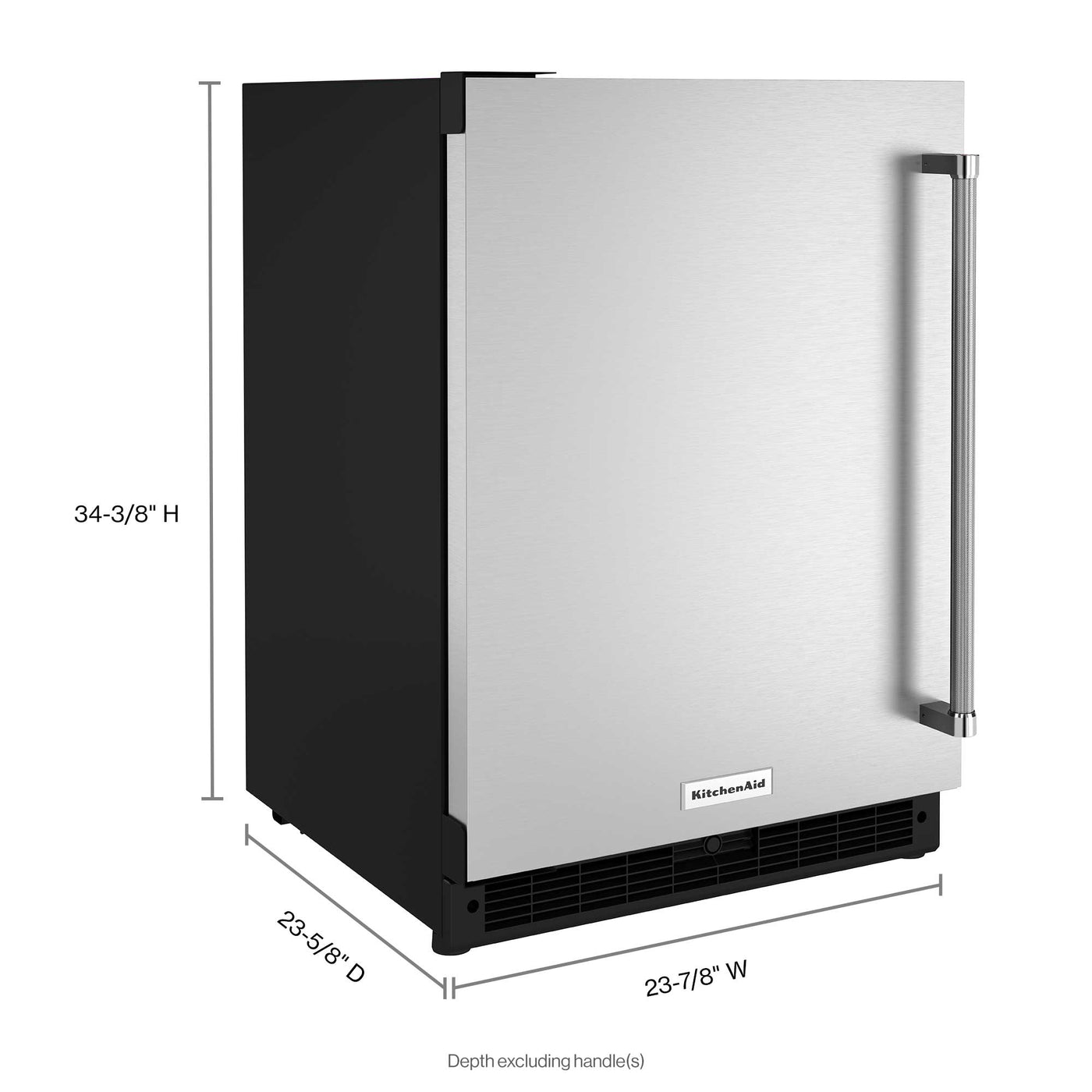 KitchenAid Stainless Steel Under-Counter Refrigerator (4.9 cu. ft.) - KURL114KSB