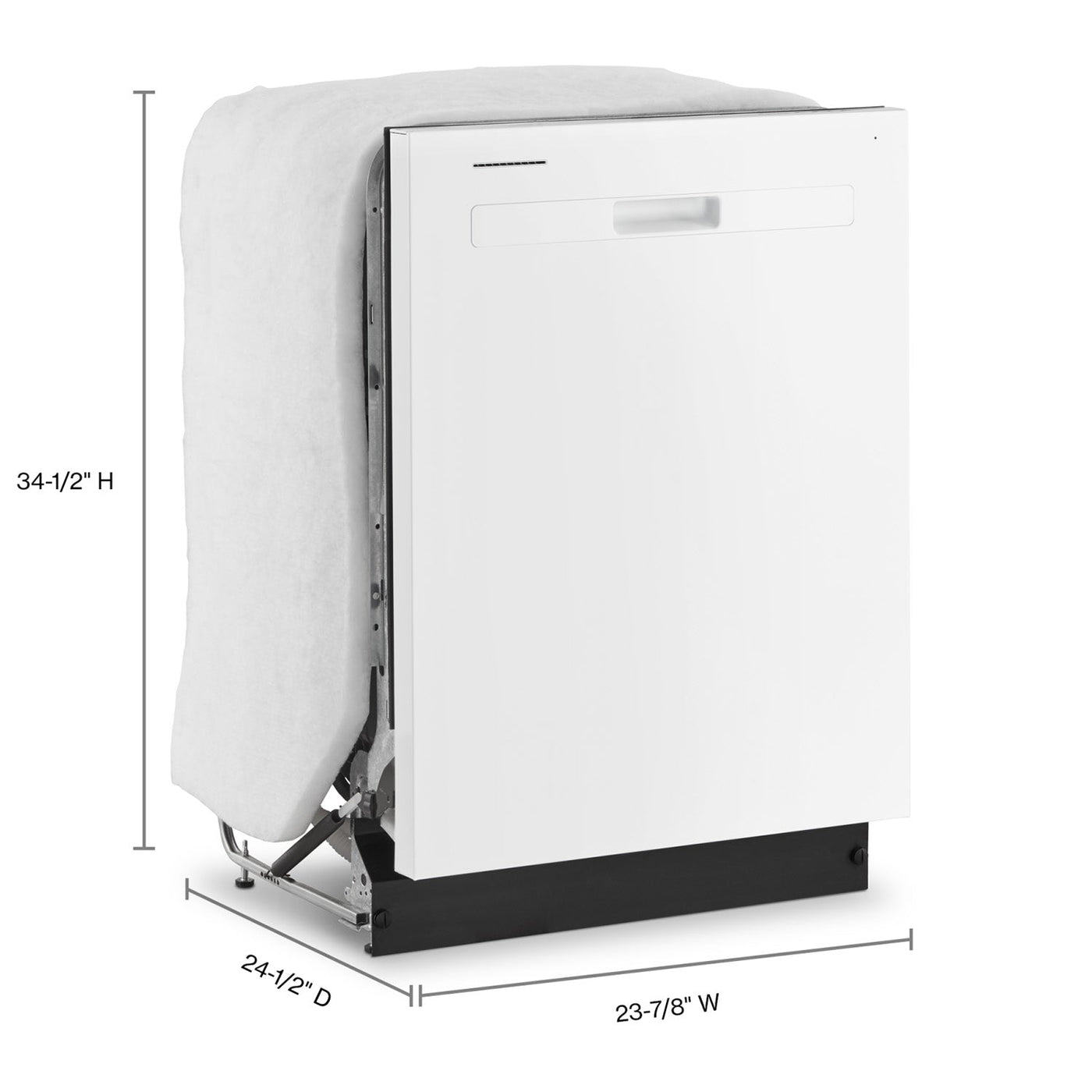 Whirlpool 24" White Dishwasher (55 dBA) - WDP560HAMW