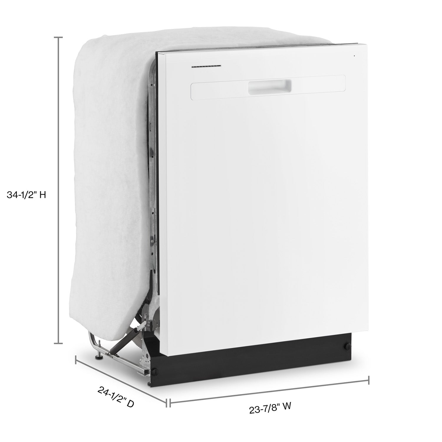 Whirlpool 24" White Dishwasher (55 dBA) - WDP560HAMW