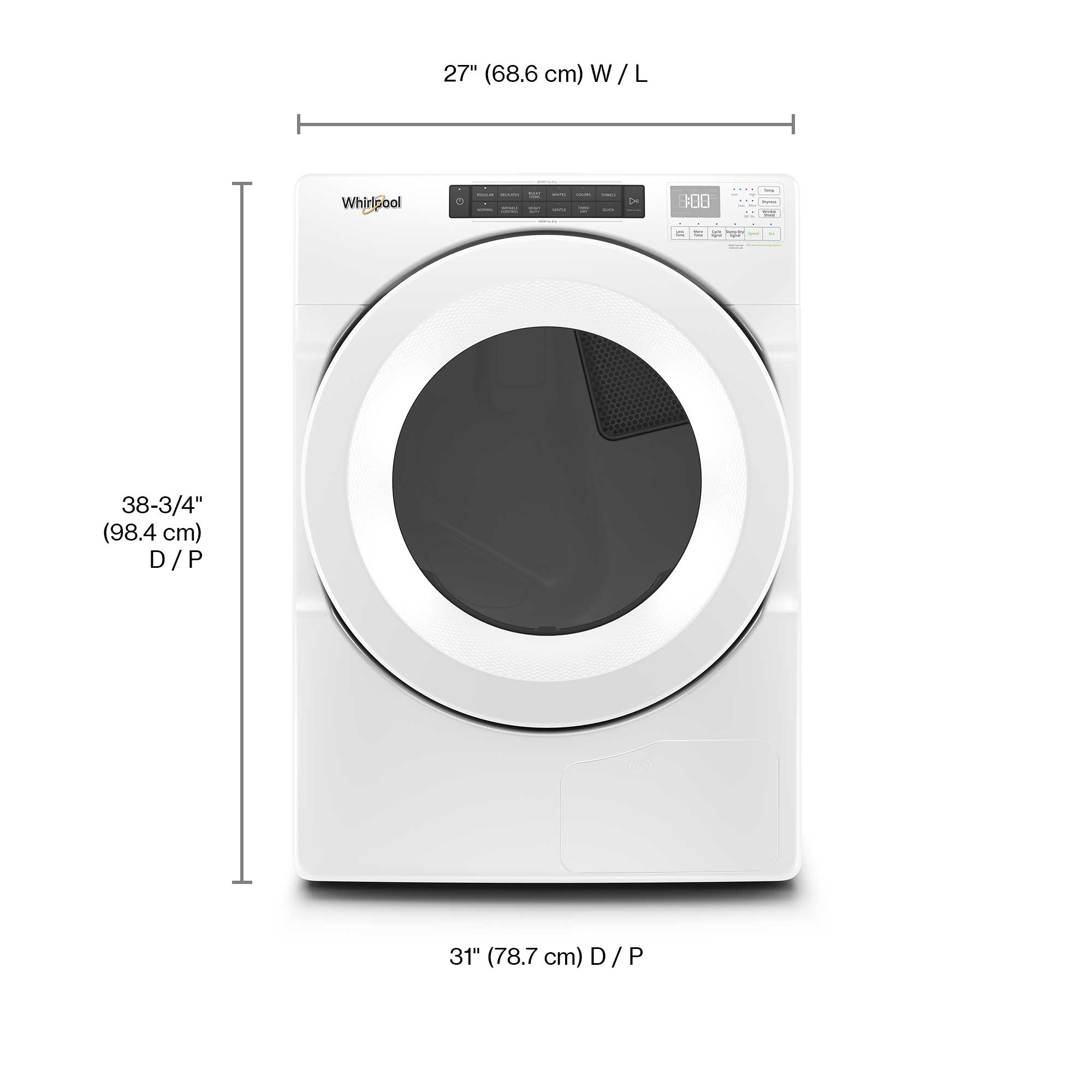 Whirlpool White Heat Pump Dryer (7.4 Cu.Ft.) - YWHD560CHW