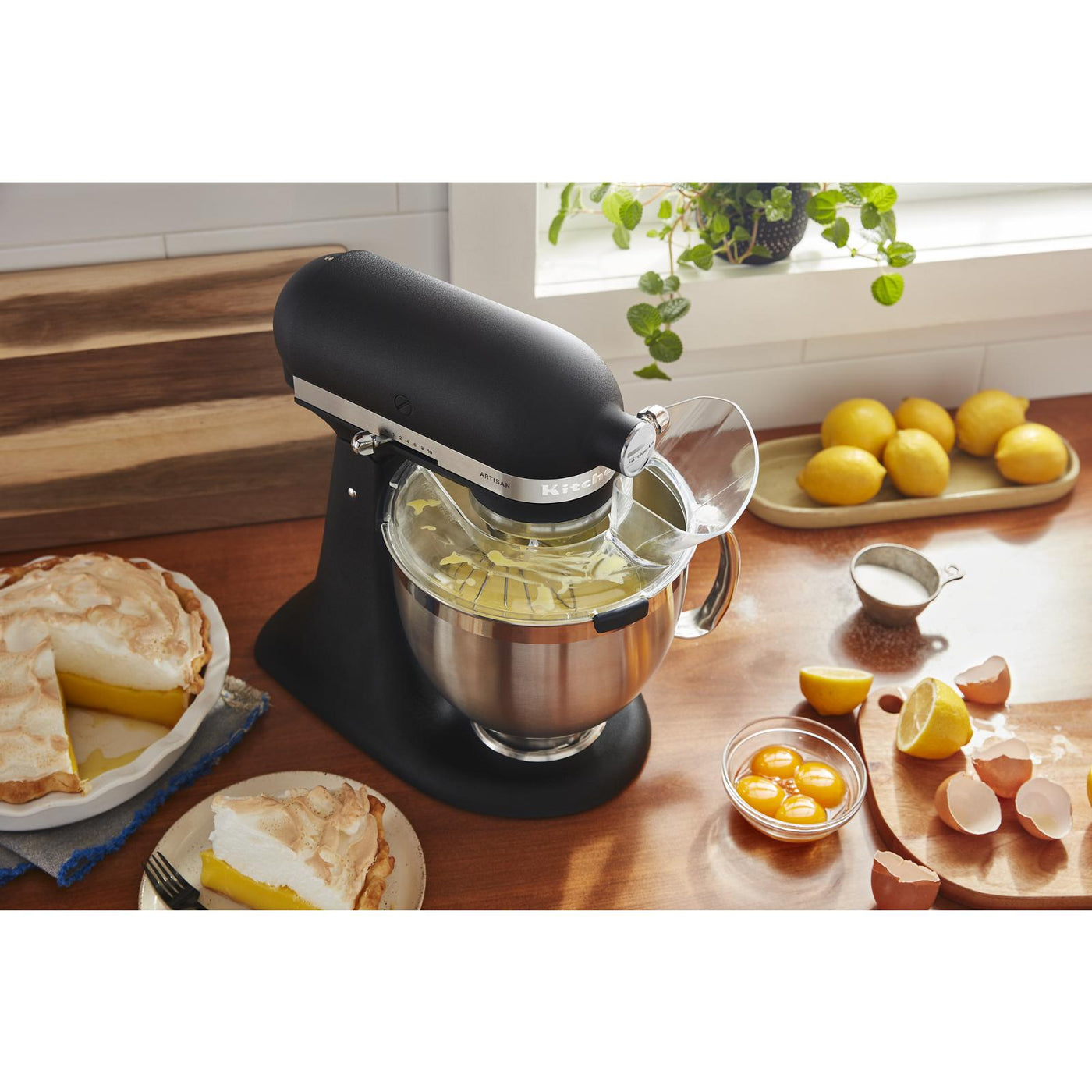 KitchenAid Imperial Black Artisan® Series Tilt-Head Stand Mixer with Premium Accessory Pack - KSM195PSBK