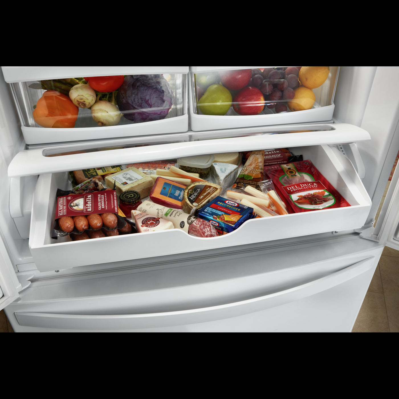 Whirlpool White Counter-Depth French Door Refrigerator (20 Cu. Ft.) - WRF540CWHW