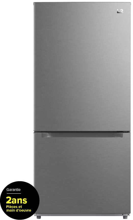 L2 Réfrigérateur 18,7 pi³ avec congélateur en bas acier inoxydable LRB19B5ASTC--