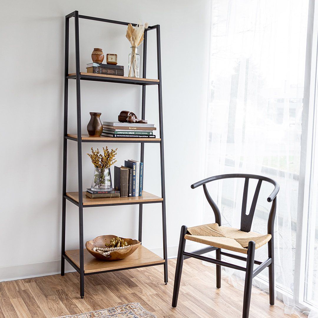 Jessbul Wishbone Dining Chair - Black/Natural