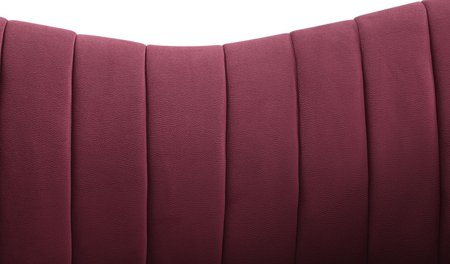 Taby Velvet Sofa - Red