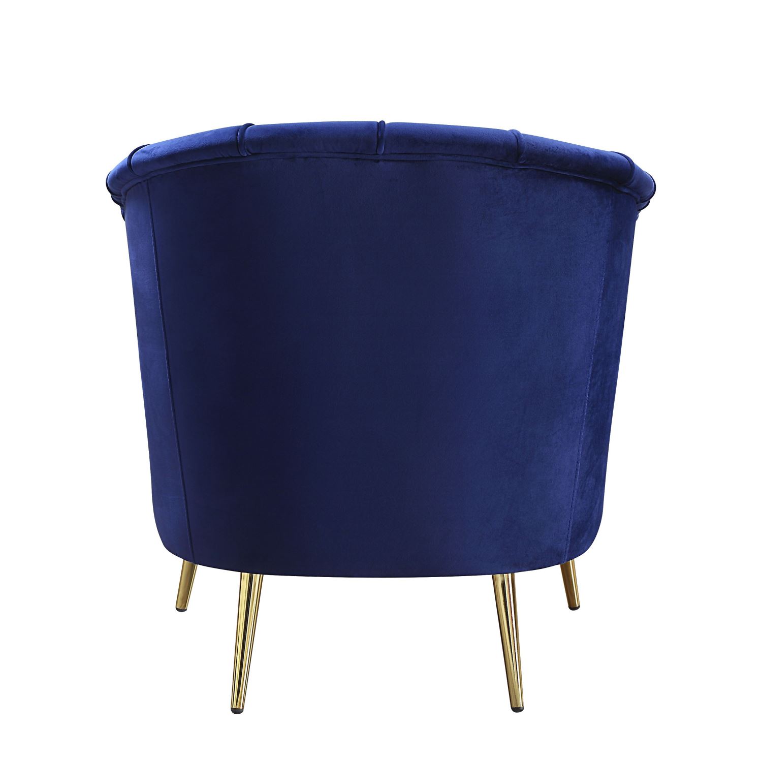 Bildud Velvet Arm Chair - Blue