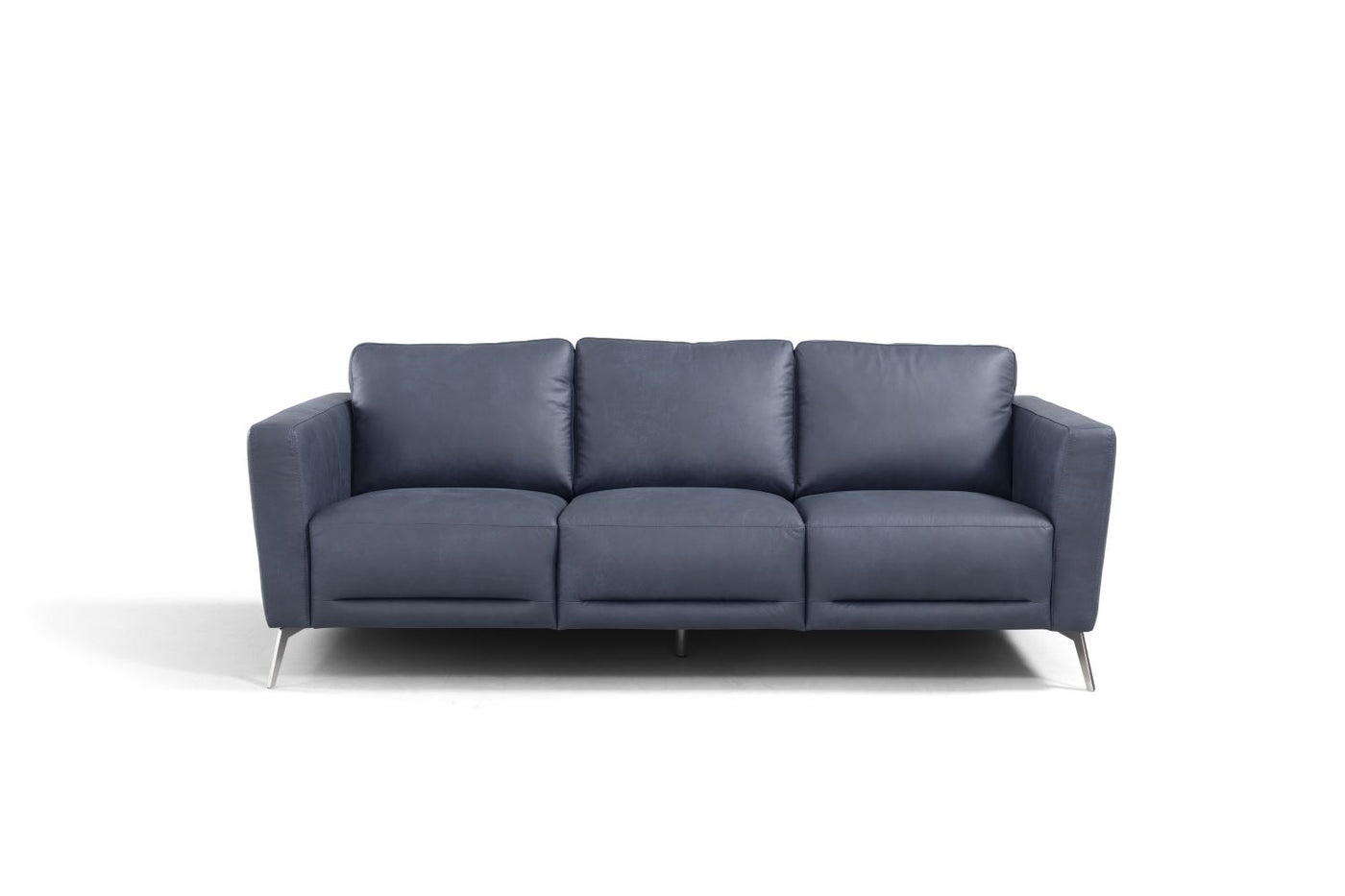 Goillet Italian Leather Sofa - Blue
