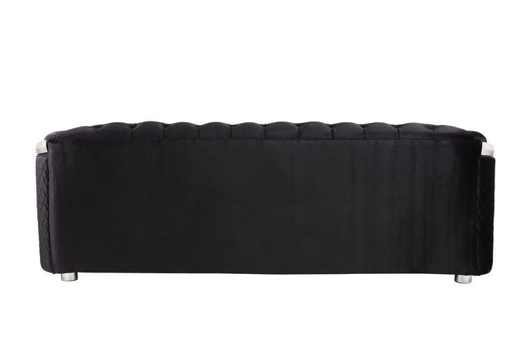Katla Velvet Sofa - Black