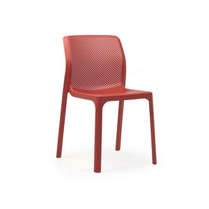 Nardi Bit Outdoor Dining Chair - Red (Set of 4)