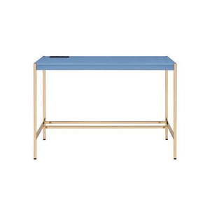 Loher Writing Desk with USB - Navy Blue