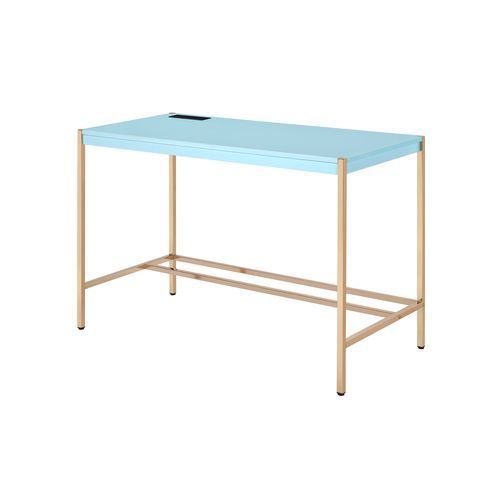 Loher Writing Desk with USB - Baby Blue