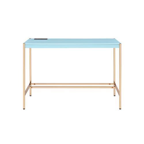 Loher Writing Desk with USB - Baby Blue