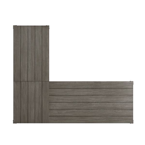 Eichstatt L-Shaped Desk with Lift Top - Grey Oak