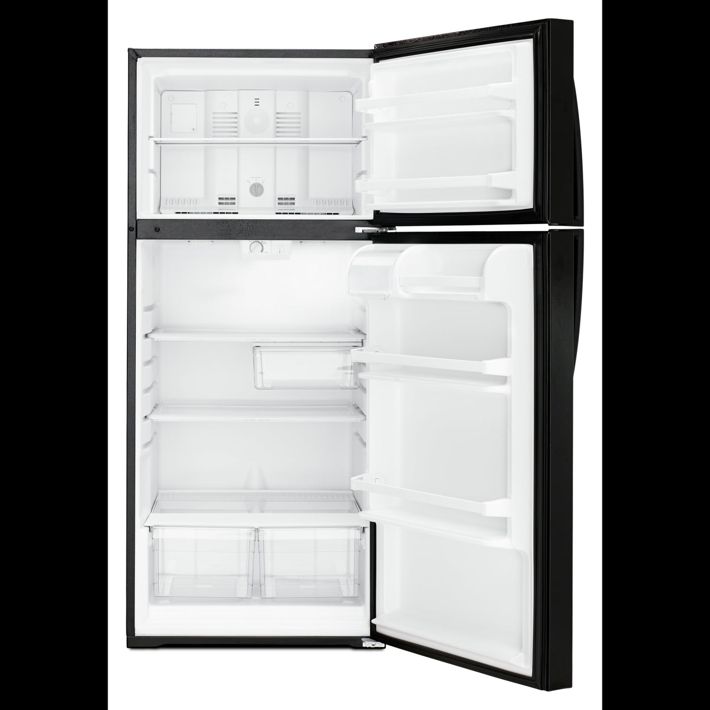 Whirlpool Black Top-Freezer Refrigerator (14.3 Cu. Ft.) - WRT314TFDB