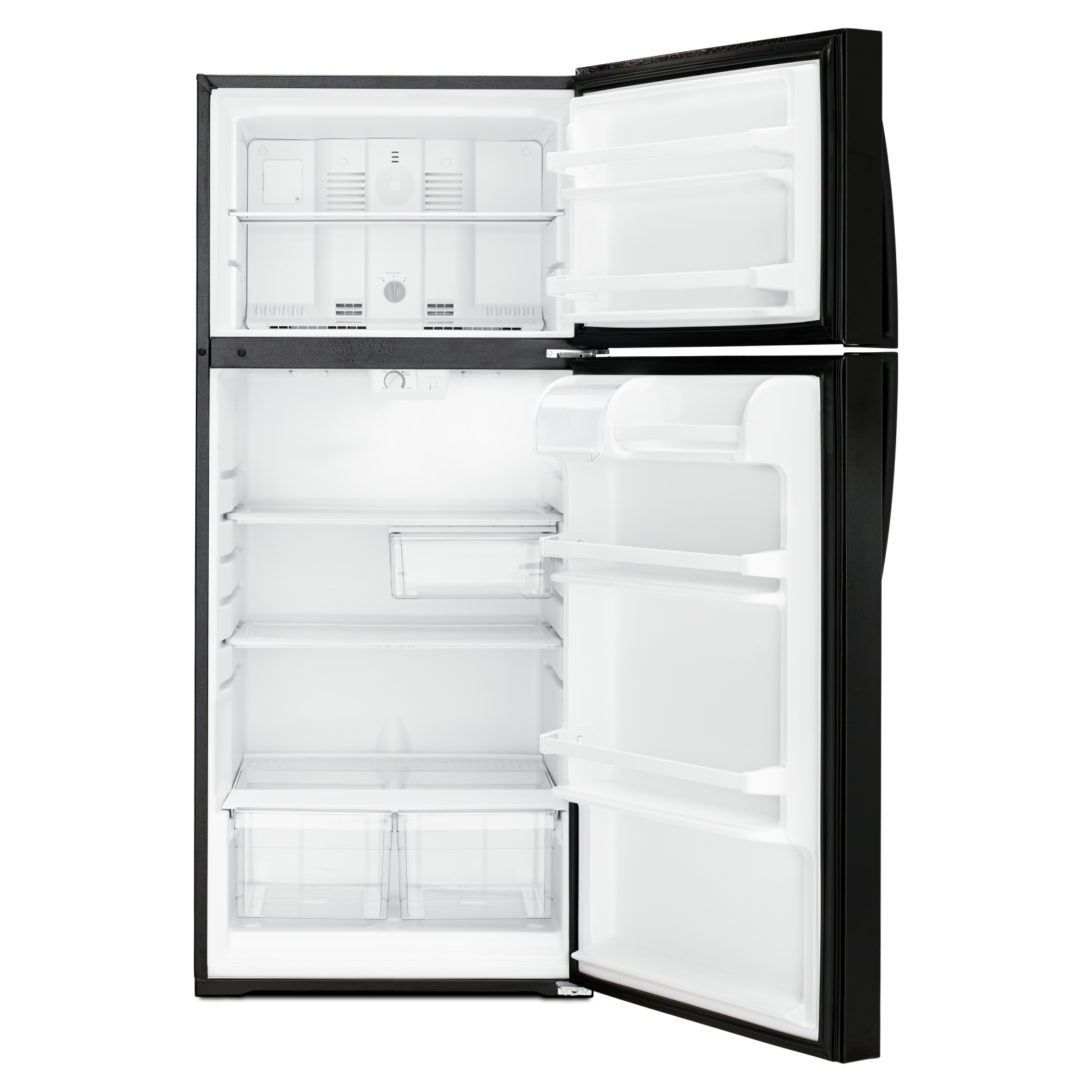 Whirlpool Black Top-Freezer Refrigerator (14.3 Cu. Ft.) - WRT314TFDB