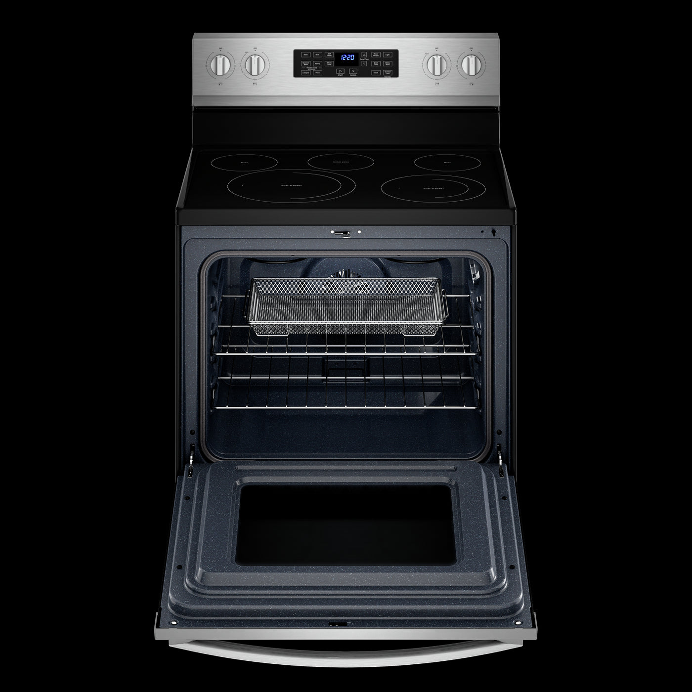 Whirlpool Fingerprint Resistant Stainless Steel 30" 5-in-1 Range with AirFry (5.3 Cu Ft) - YWFE550S0LZ