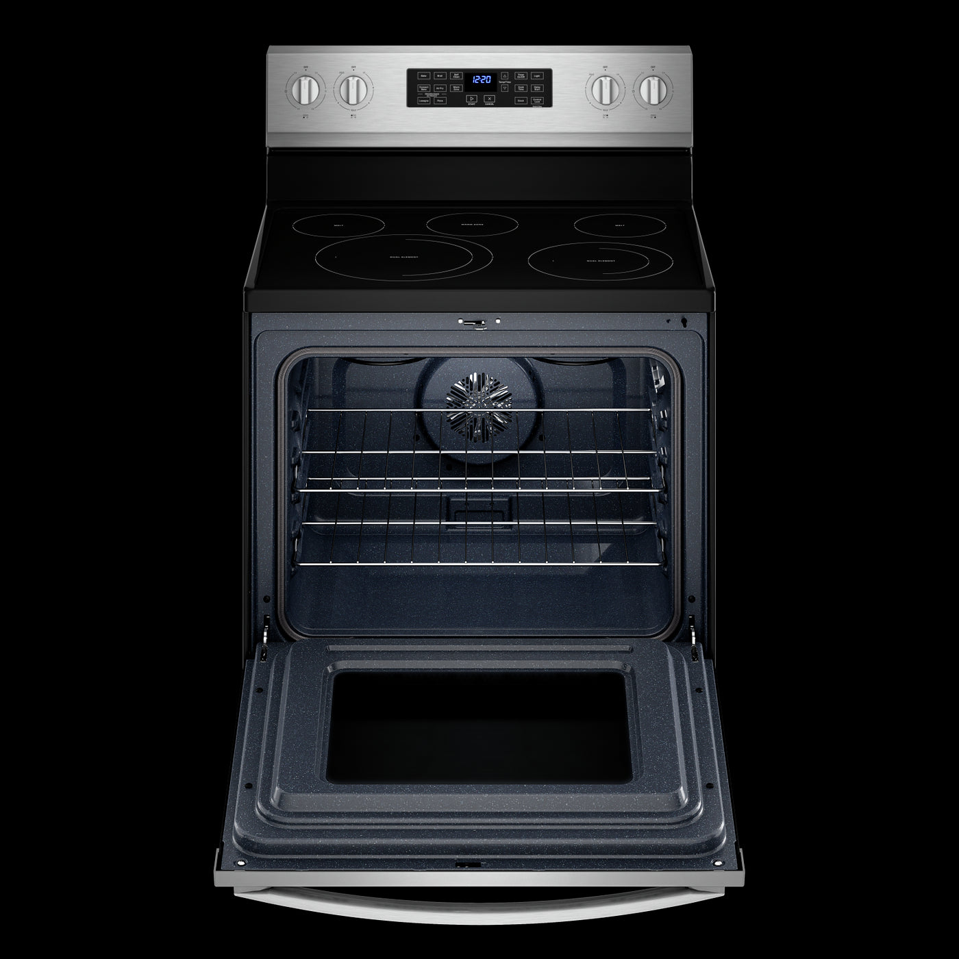 Whirlpool Fingerprint Resistant Stainless Steel 30" 5-in-1 Range with AirFry (5.3 Cu Ft) - YWFE550S0LZ