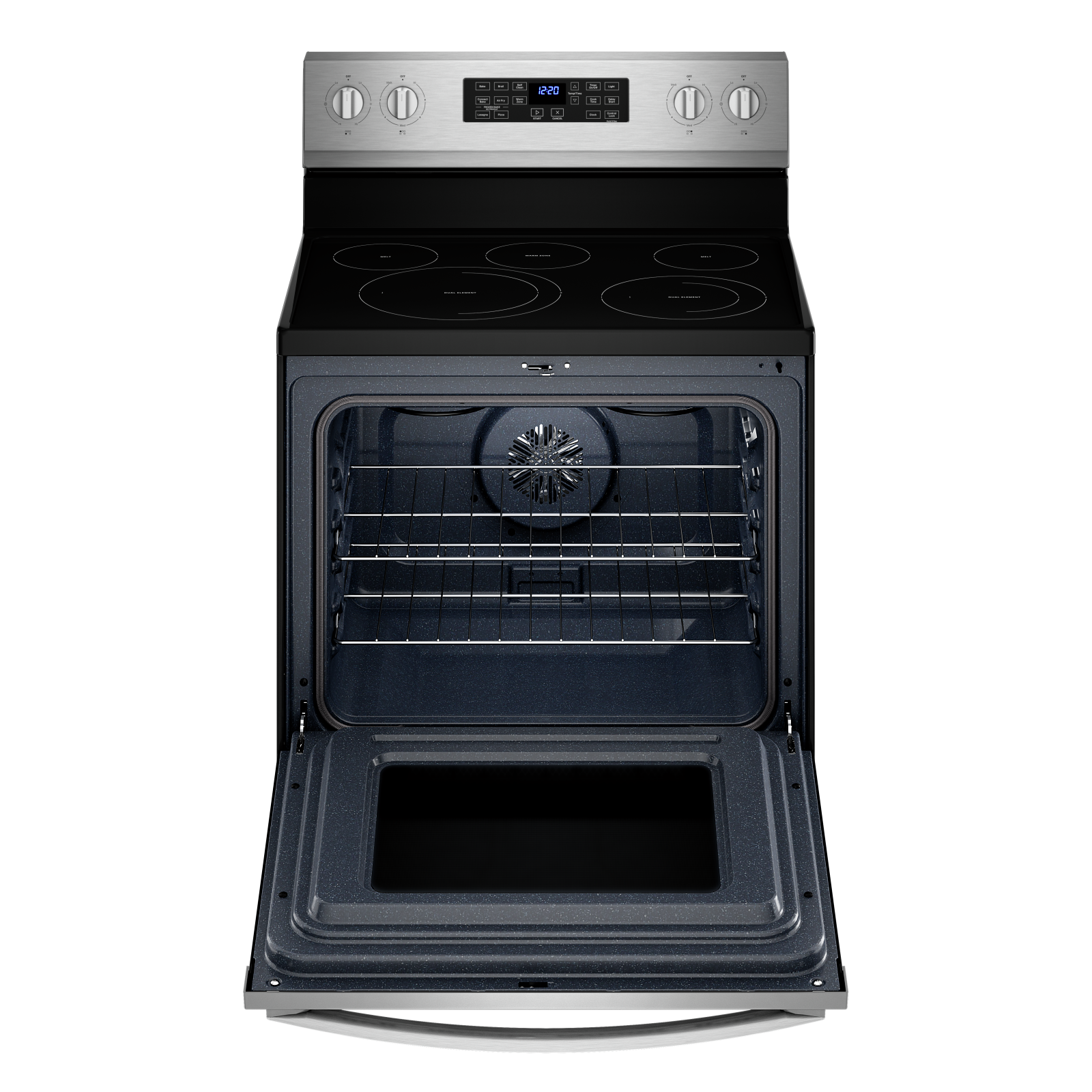 Whirlpool Fingerprint Resistant Stainless Steel 30" 5-in-1 Range with AirFry (5.3 Cu Ft) - YWFE550S0LZ