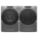 Whirlpool Chrome Shadow Front-Load Washer (5.8 cu. ft.) & Electric Dryer (7.4 cu. ft.) - WFW8620HC/YWED8620HC