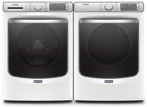 Maytag White Front-Load Washer (5.8 cu. ft.) & Electric Dryer (7.3 cu. ft.) - MHW8630HW/YMED8630HW