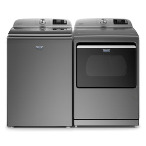 Maytag Metallic Slate Smart Top-Load Washer (6.0 cu. ft.) & Smart Gas Dryer (7.4 cu. ft.) - MVW7230HC/MGD7230HC