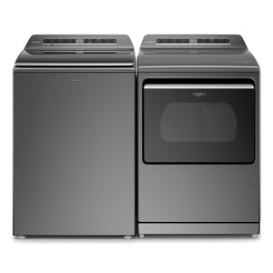 Whirlpool Chrome Shadow Top-Load Washer (6.1 cu. ft.) & Smart Gas Dryer (7.4 cu. ft.) - WTW7120HC/WGD7120HC