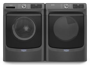 Maytag Volcano Black Front-Load Washer (5.5 cu.ft.) & Electric Dryer (7.3 cu. ft.) - MHW6630MBK/YMED6630MBK