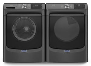 Maytag Volcano Black Front-Load Washer (5.2 cu. ft.) & Gas Dryer (7.3 cu. ft.) - MHW5630MBK/MGD5630MBK