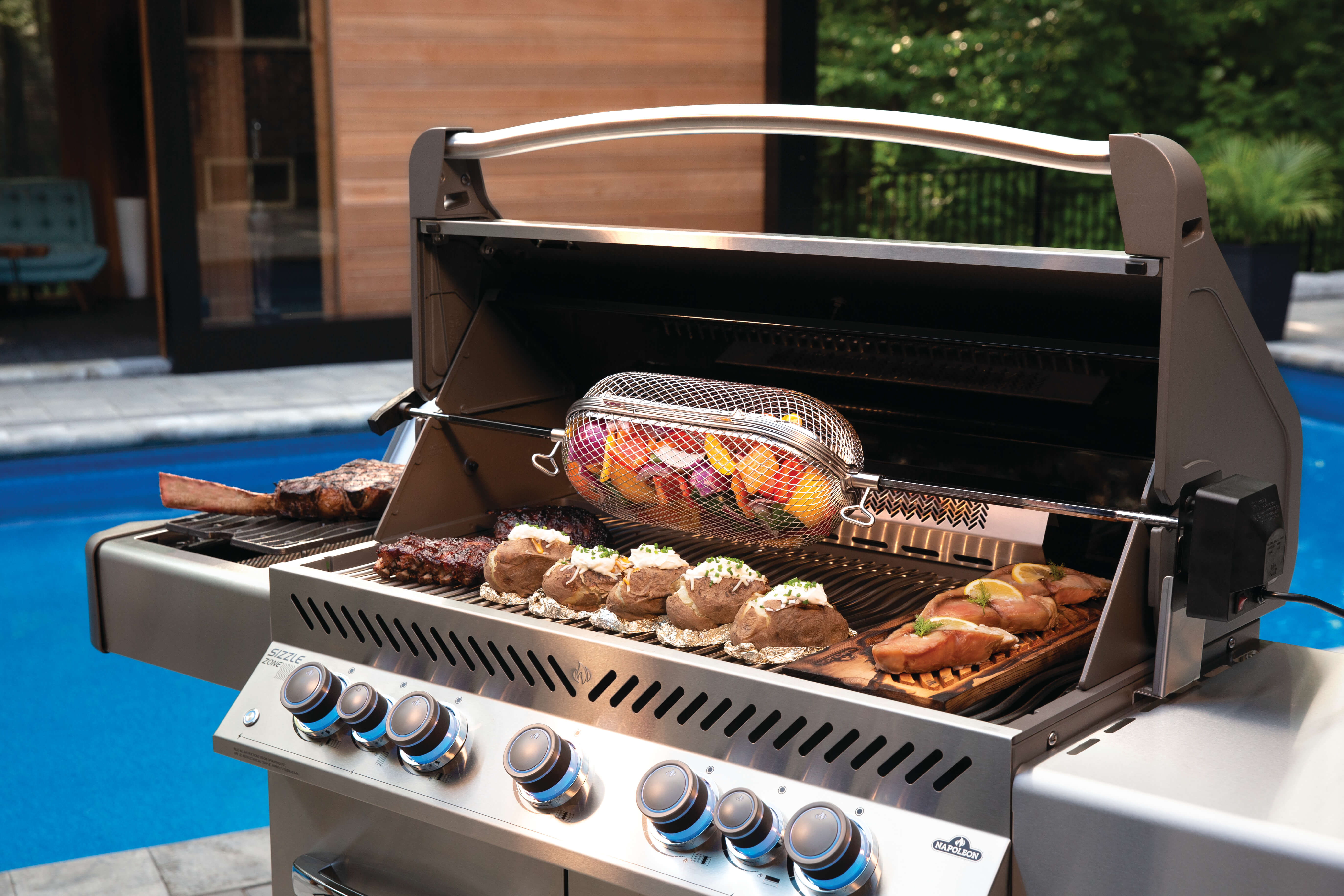 Napoleon Rotisserie Grill Basket 6400