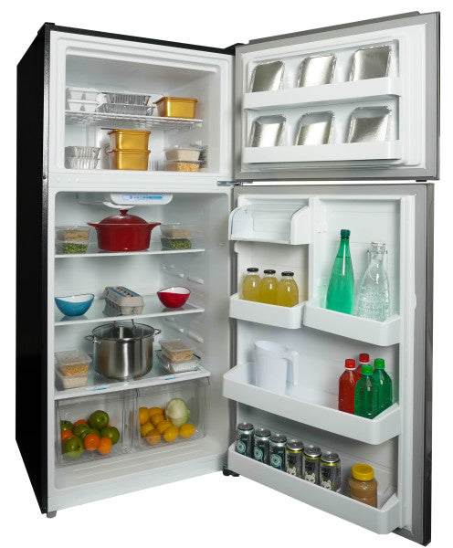 Danby Stainless Steel Apartment Size Fridge Top Mount (18.1 Cu. Ft.) - DFF180E2SSDB