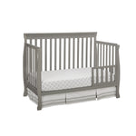 Emery Convertible Slat Crib with Toddler Rail - Grey