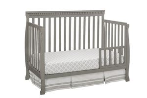 Emery Convertible Slat Crib with Toddler Rail - Grey