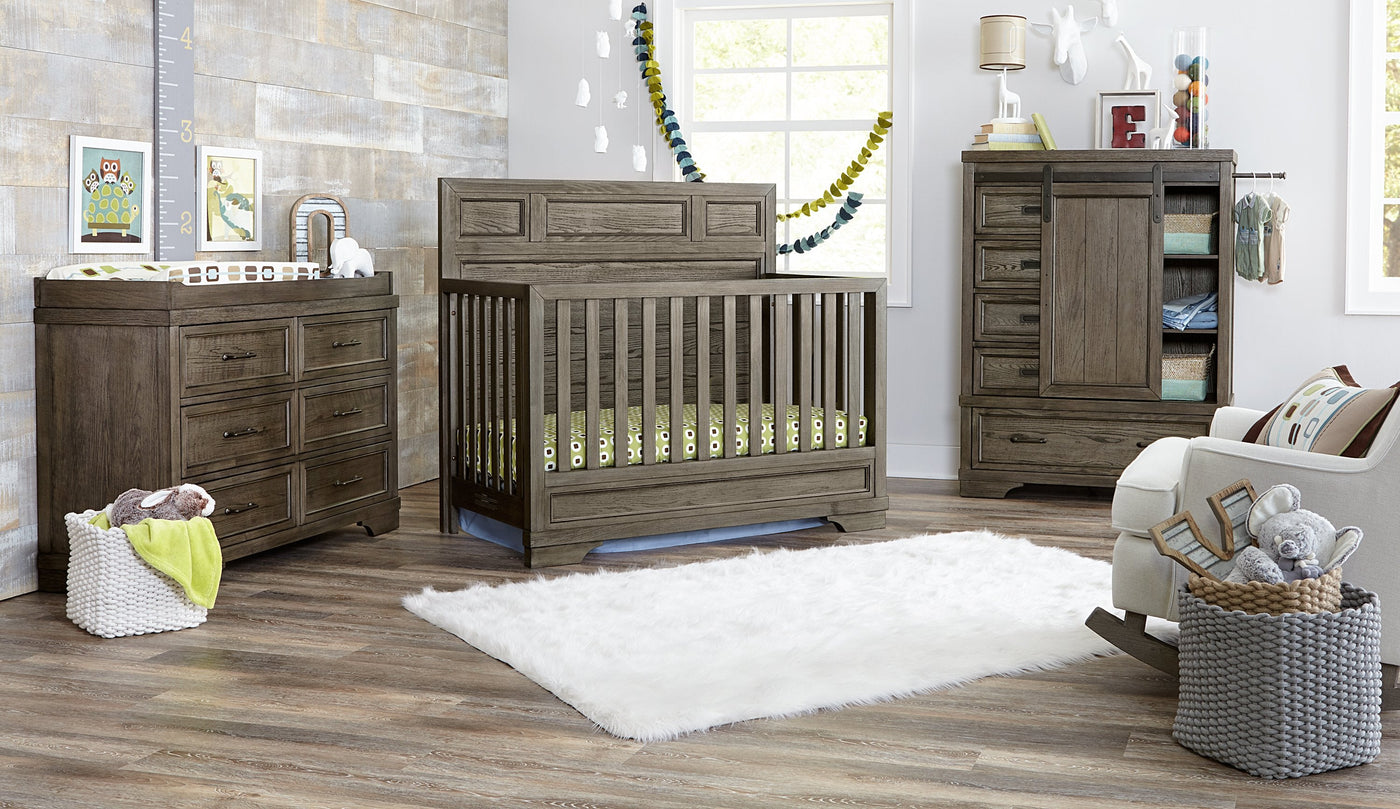 Foundry 6 Drawer Dresser - Brushed Pewter