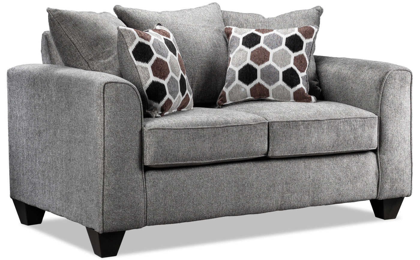 Elio Loveseat - Platinum