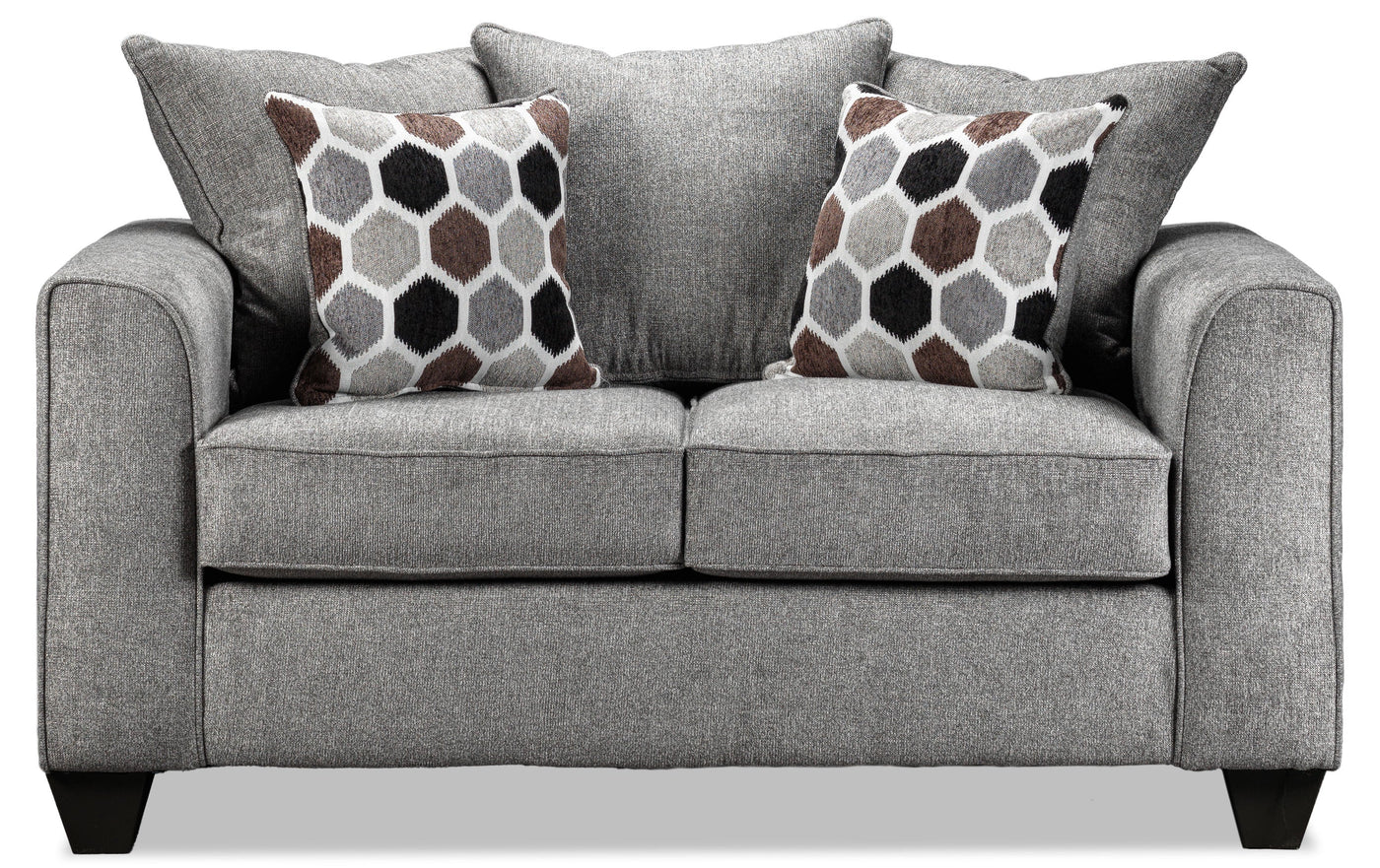 Elio Sofa and Loveseat Set - Platinum