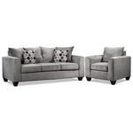 Elio Sofa and Chair Set - Platinum