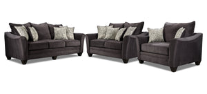Ramsey Sofa, Loveseat and Chair and a Half Set - Seal